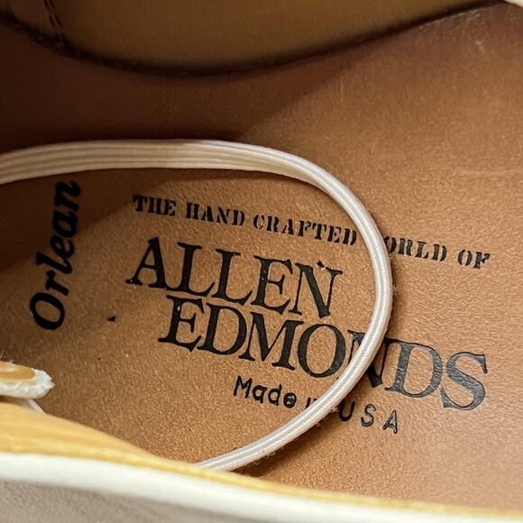 Allen Edmonds White Oxfords with Brown Sole main image 10